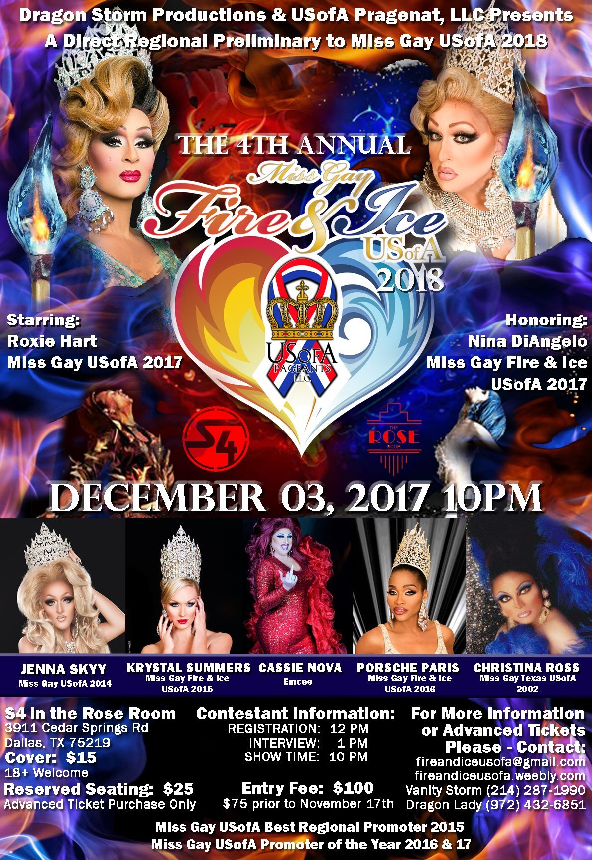 Good Luck To All The Contestants At Miss Gay Fire & Ice USofA 2018!