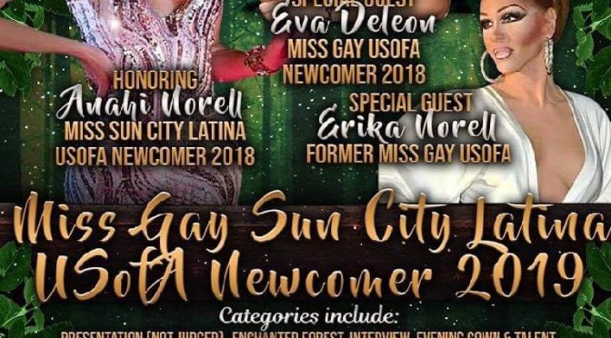 Miss Gay Sun City Latina USofA Newcomer 2019