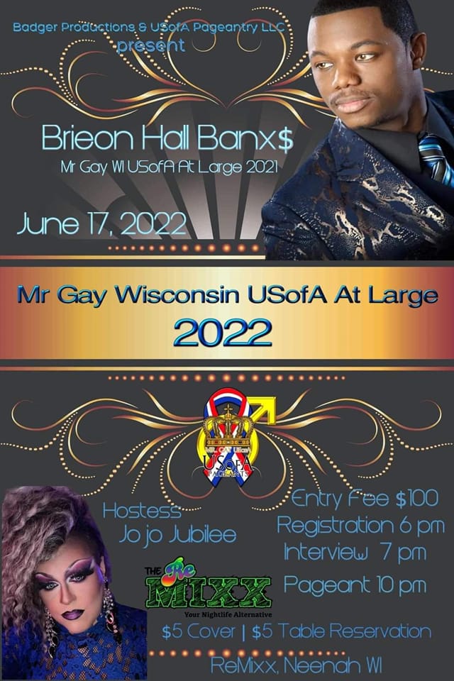 Mr Gay Wisconsin USofA At Large 2022